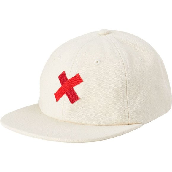 NWT Best Made Co Japanese Cotton Canvas X Ball Cap Strapback Hat in Ivory White